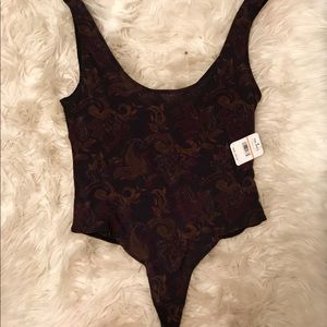 free people high legged scoop back bodysuit